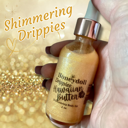 Honeydoll’s Drippies Body Oil Shimmering Luxurious Body Oil 2 oz Body Oil Choice your scent