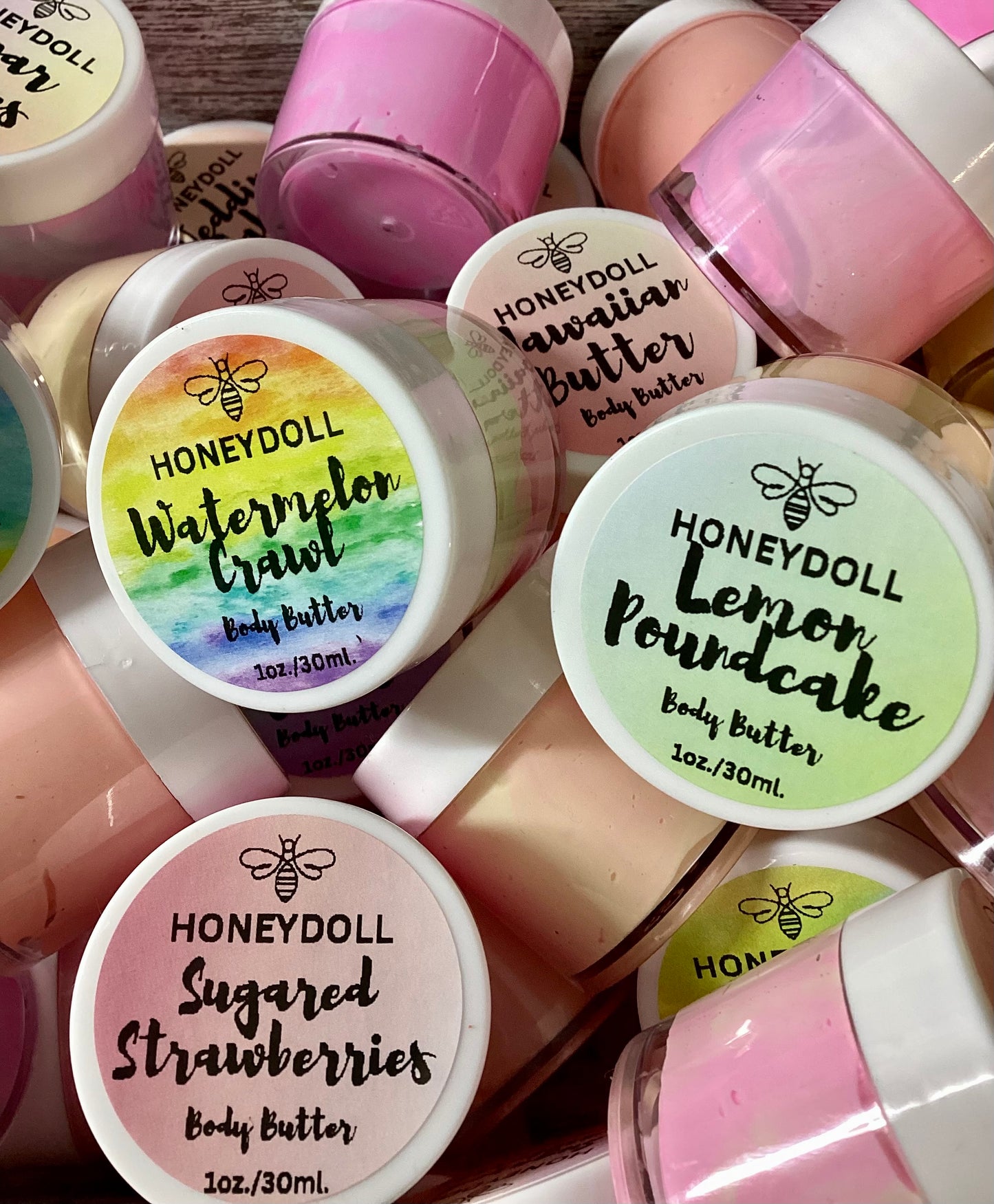 Travel size 1 oz mini body butters