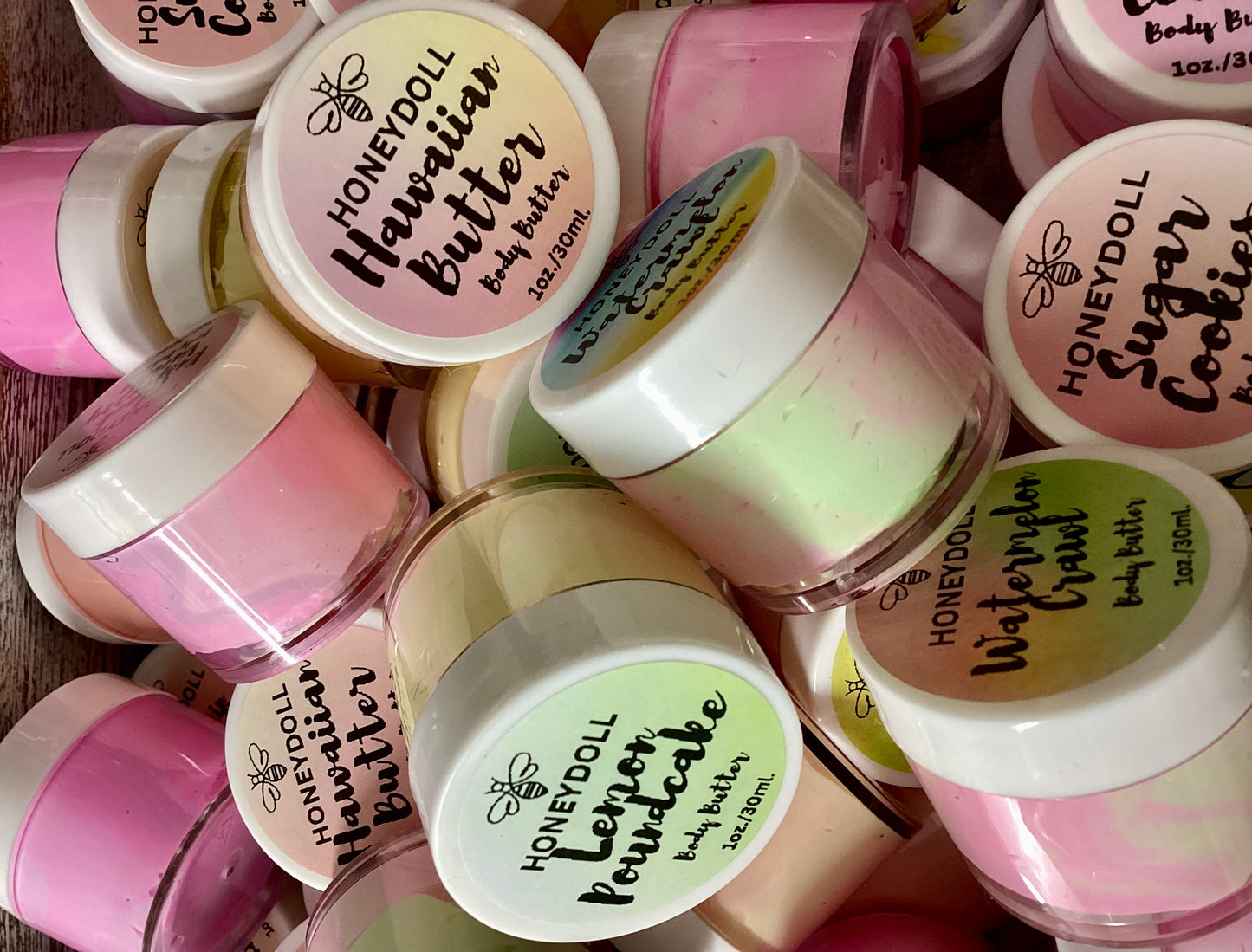 Travel size 1 oz mini body butters