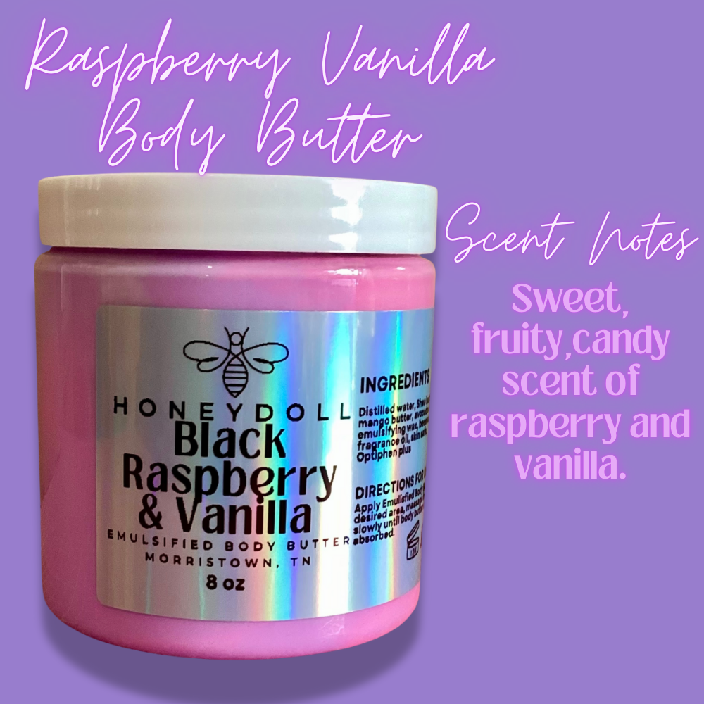 Black Raspberry & Vanilla Emulsified Body Butter