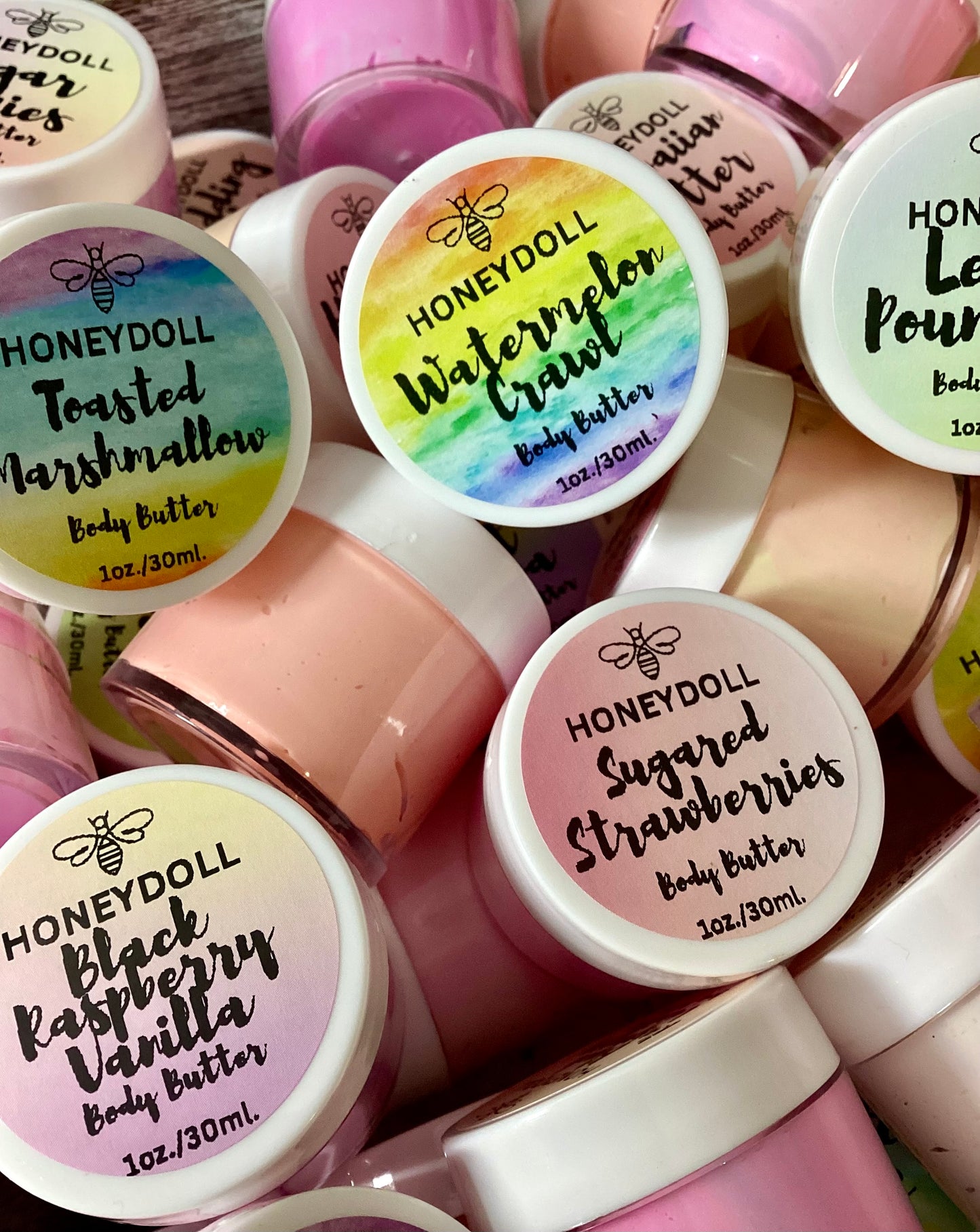 Travel size 1 oz mini body butters