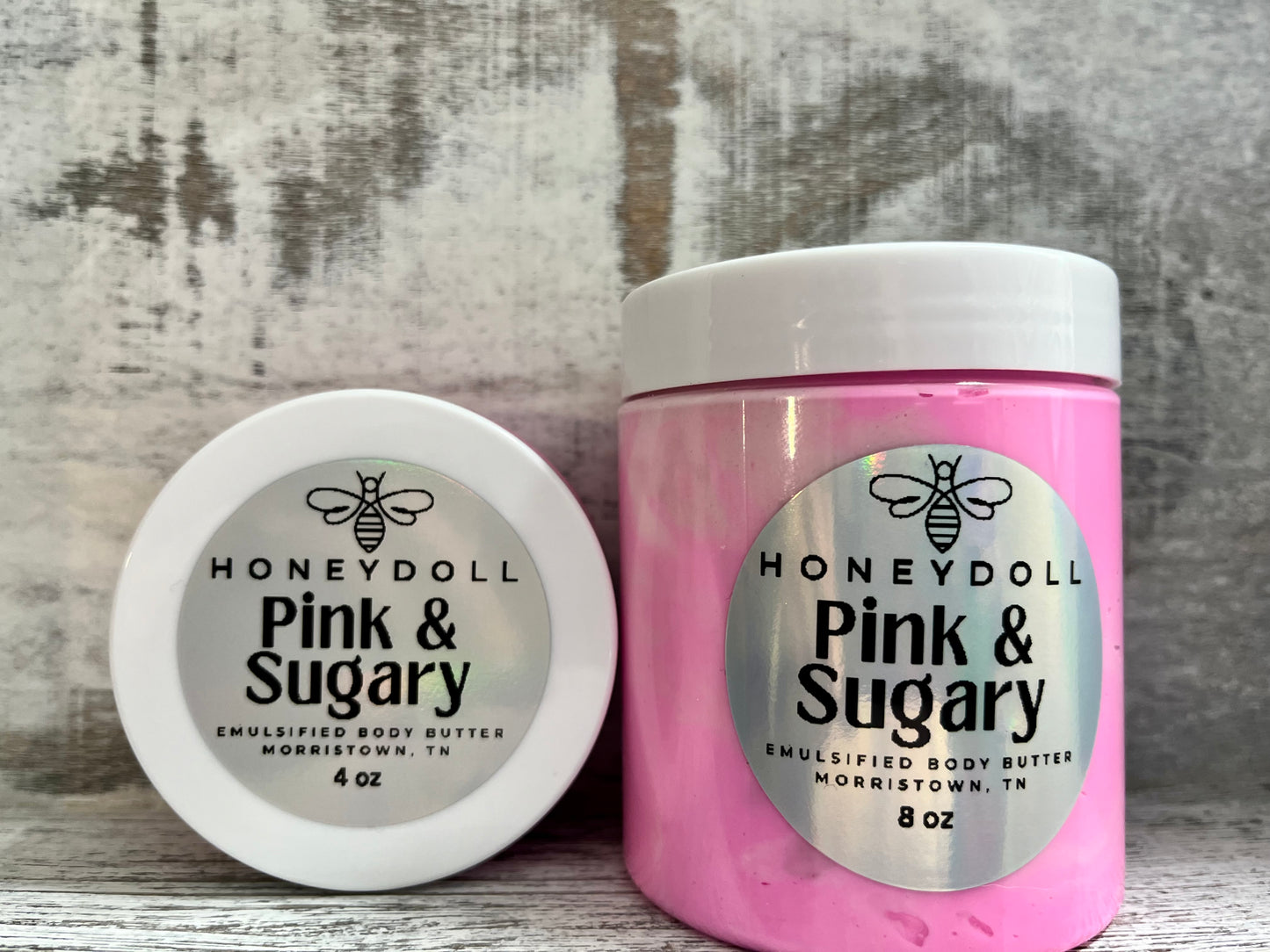 Pink and Sugary Emulsified Body Butter