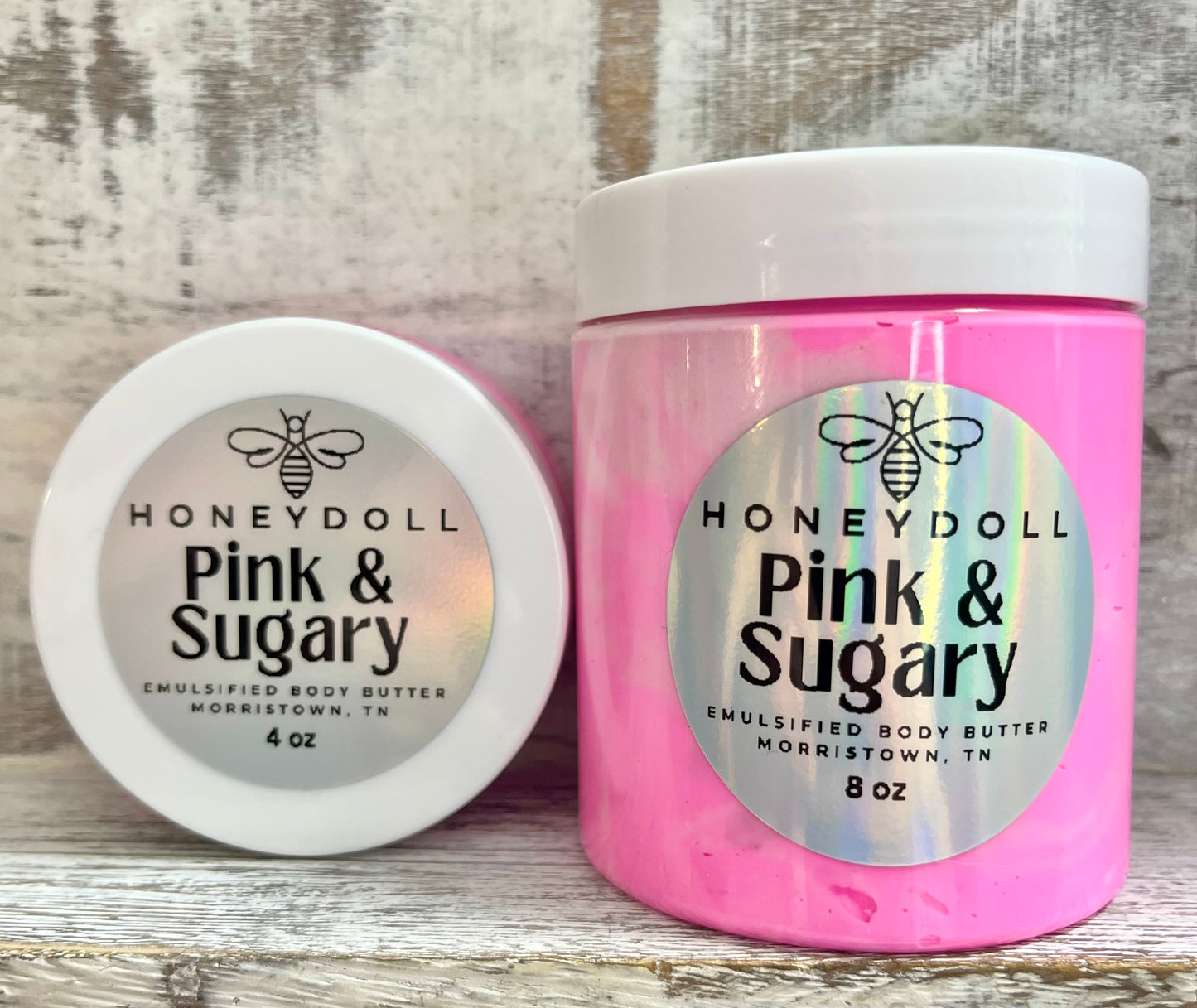 Pink and Sugary Emulsified Body Butter
