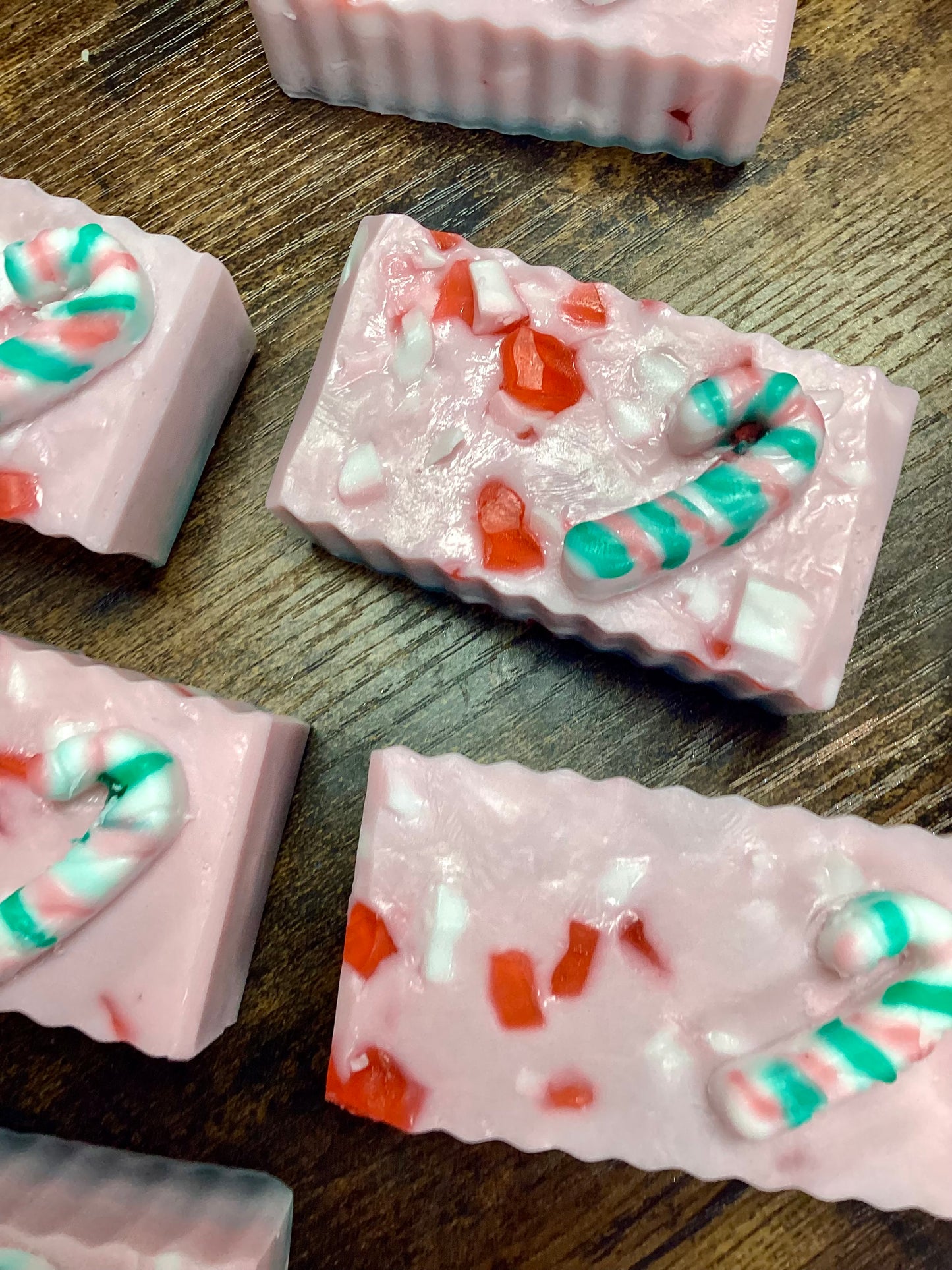 Peppermint Mocha Twist goat milk soap