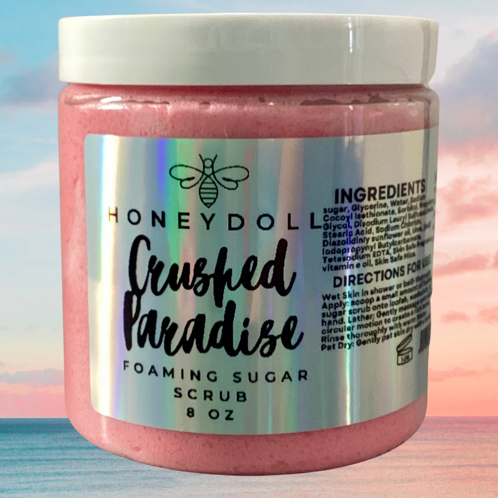New Honeydoll Foaming Sugar Scrubs - Crushed Paradise - Pineapple Upside Down Cake - Fruity O’s - Unicorn Fairy - choose your scent