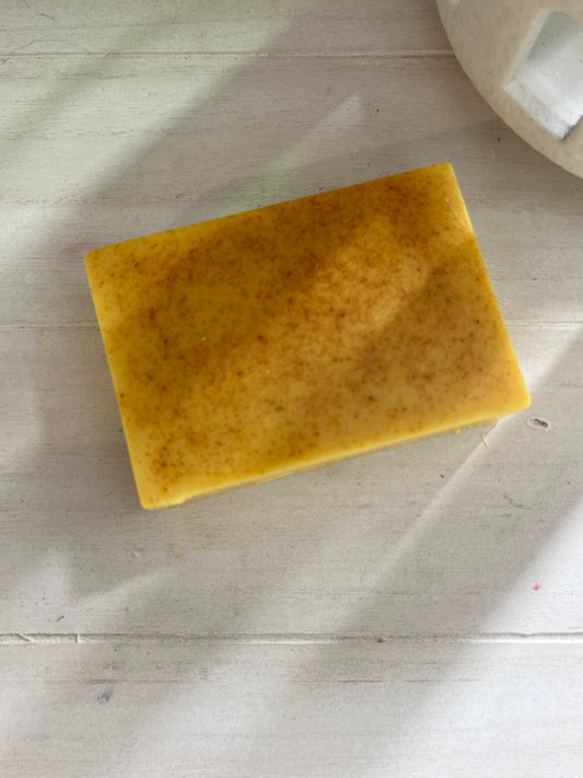 Turmeric Honey Lemongrass Goats Milk Handmade Soap
