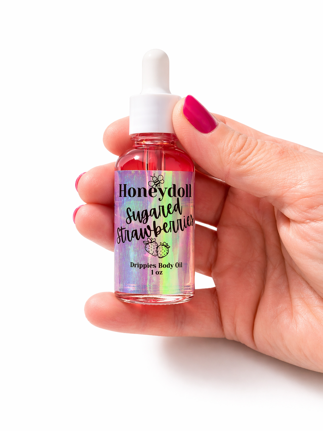 Pretty As a Peach Body Butter - or - Sugared Strawberries Body Butter - Sugar Scrub - Milky Body Mist - Drippies Body Oil Self Care Gift set with Bag and Key-chain Pack