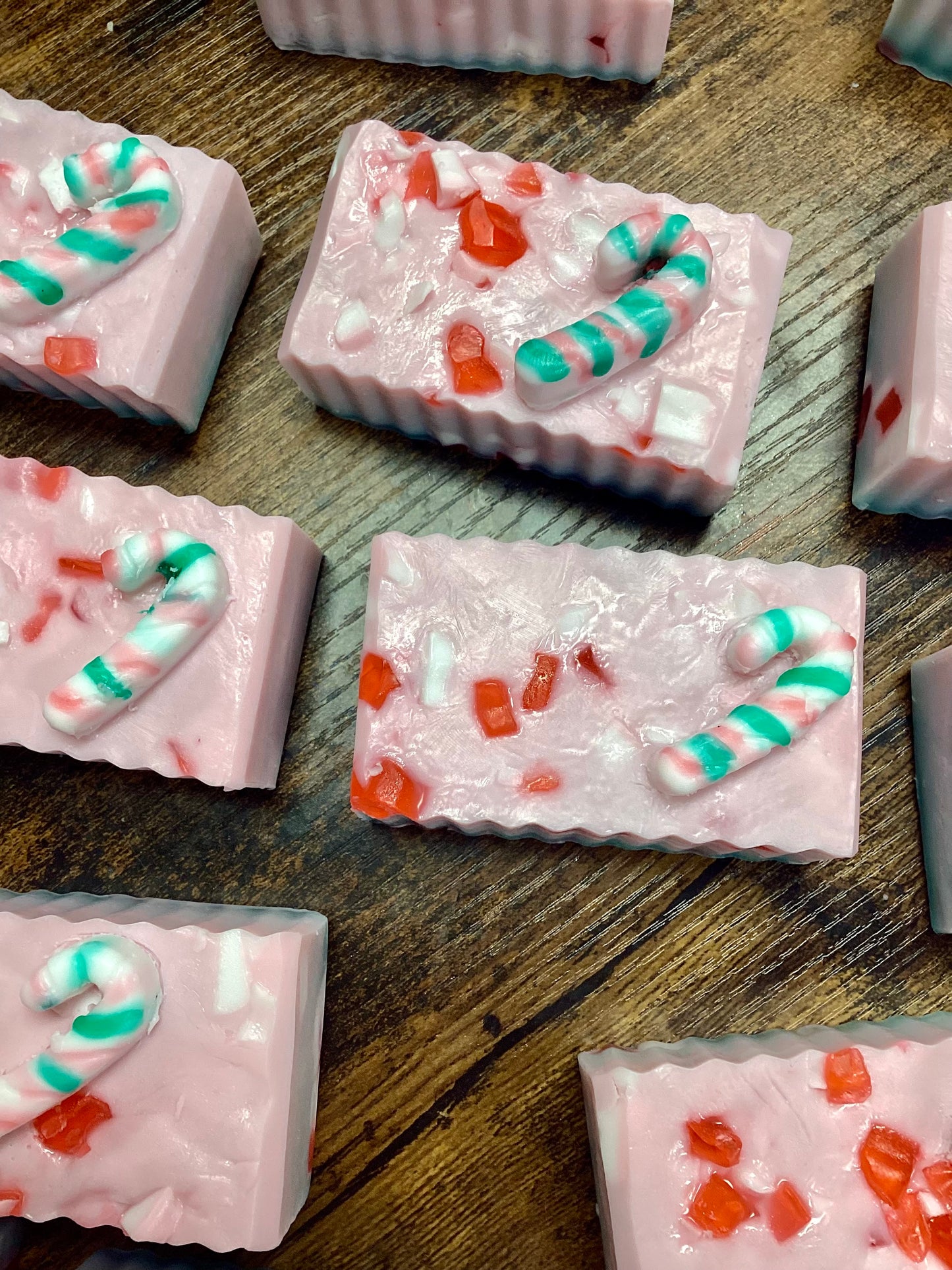 Peppermint Mocha Twist goat milk soap