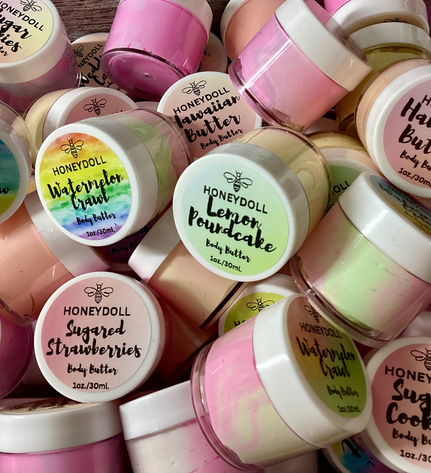 Travel size 1 oz mini body butters