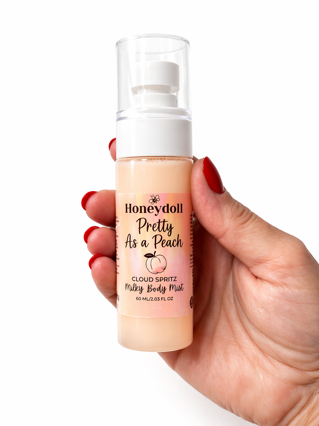 Pretty As a Peach Body Butter - or - Sugared Strawberries Body Butter - Sugar Scrub - Milky Body Mist - Drippies Body Oil Self Care Gift set with Bag and Key-chain Pack