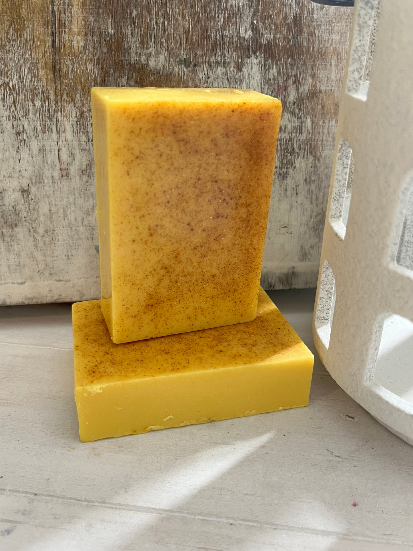 Turmeric Honey Lemongrass Goats Milk Handmade Soap