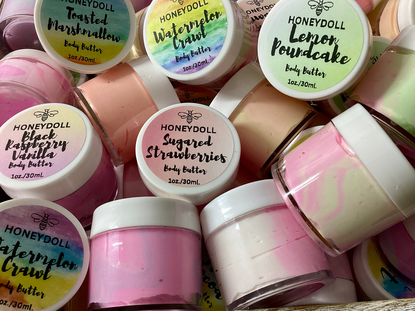 Travel size 1 oz mini body butters
