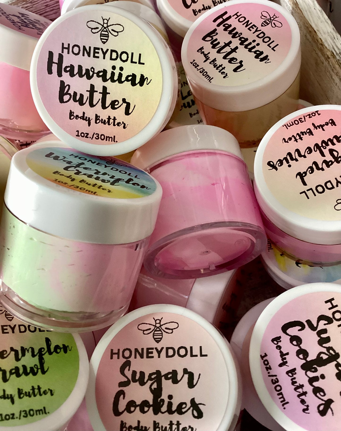 Travel size 1 oz mini body butters