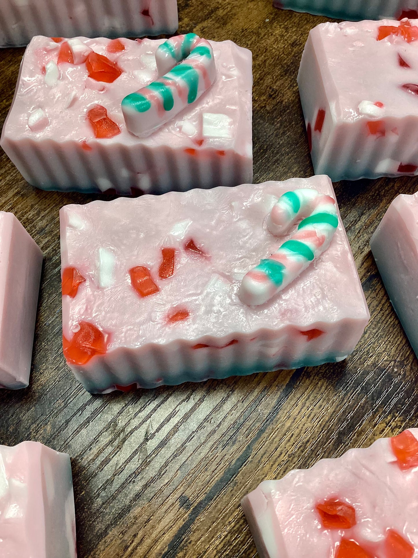 Peppermint Mocha Twist goat milk soap