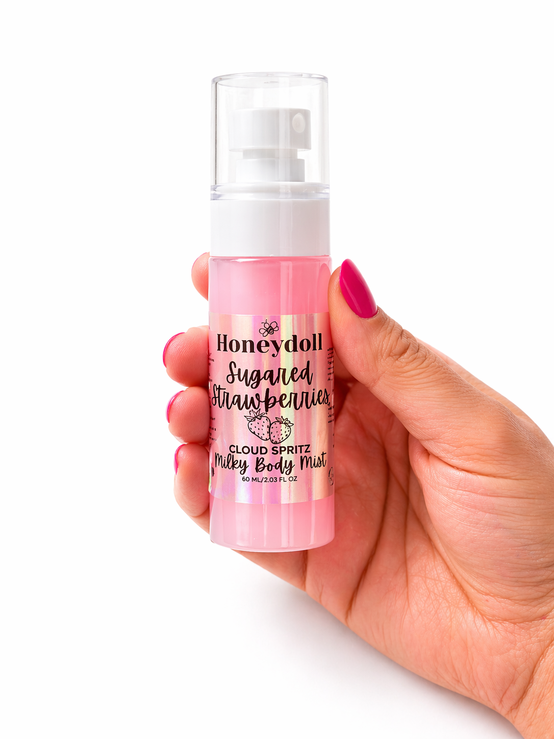 Pretty As a Peach Body Butter - or - Sugared Strawberries Body Butter - Sugar Scrub - Milky Body Mist - Drippies Body Oil Self Care Gift set with Bag and Key-chain Pack