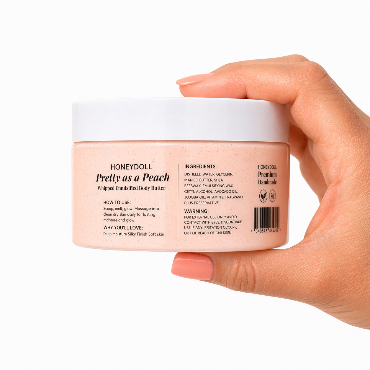 Pretty As a Peach Body Butter - or - Sugared Strawberries Body Butter - Sugar Scrub - Milky Body Mist - Drippies Body Oil Self Care Gift set with Bag and Key-chain Pack