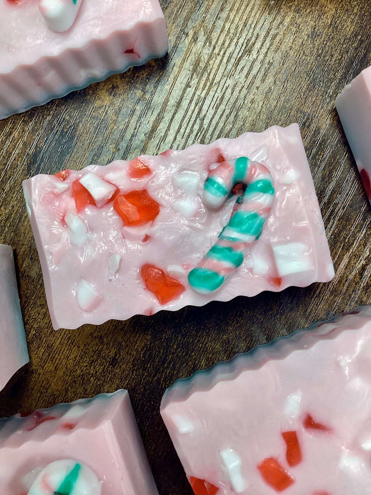 Peppermint Mocha Twist goat milk soap